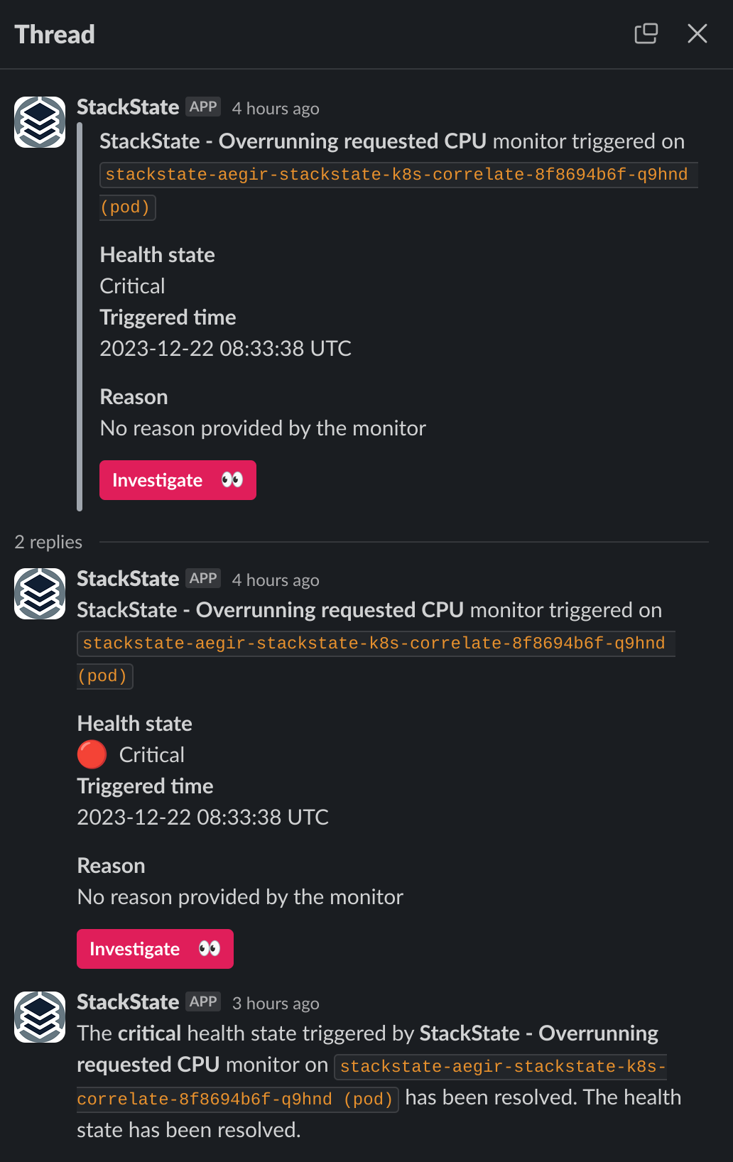 Slack-Thread-Beispiel