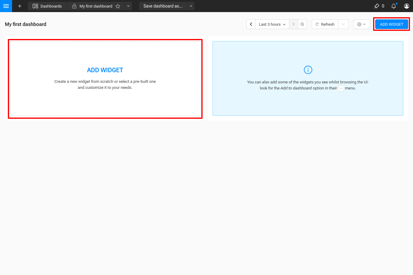 Différentes manières d’ajouter un widget